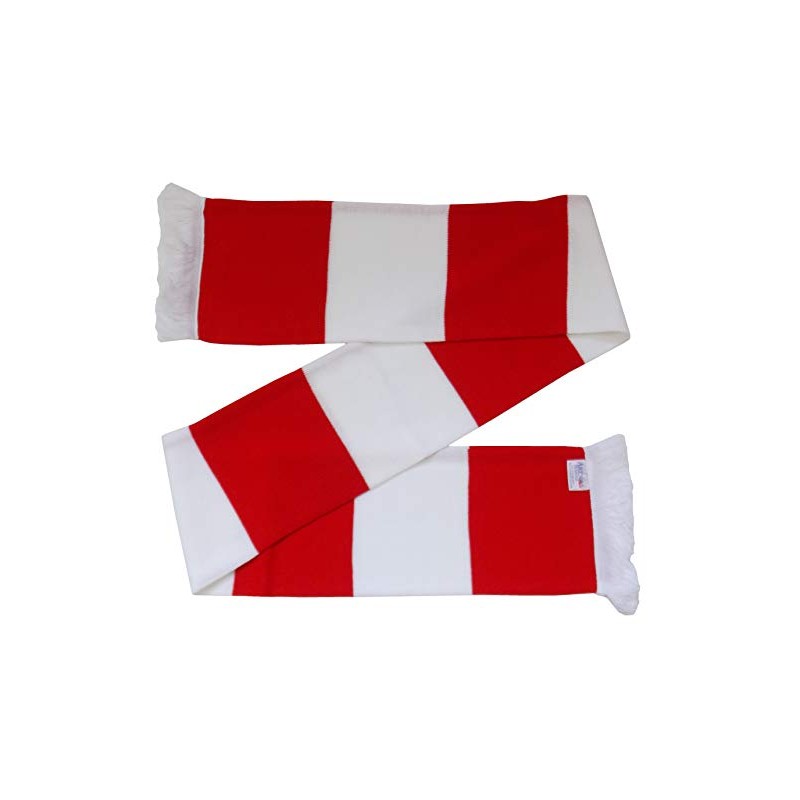 Arsenal Fans Red and White Traditional Bar Scarf