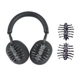 Metal Spine Attachments for Sony WH-1000XM5/Sony XM4/Sony CH520/Sony CH720/JBL Headphones/JBL Headphones, Fashion Headphone Accessories, Headphone Accessories (Black)