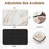 Arttown Coffee Mat for Countertops, Marble White Gold Dish Drying