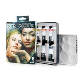 Golden QoR Ali Cavanaugh Professional Watercolour Paint 6 x 5ml Tubes