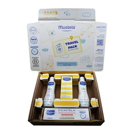 Mustela Pack Travel Size, 4 productos, Ideal para toda la familia