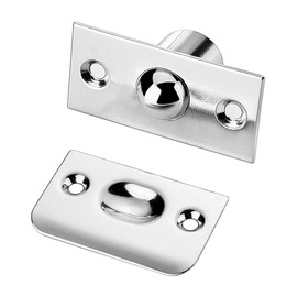 POFET 4 Pack Ball Door Catches for Internal Doors Roller Ball Door Catches Adjustable Door Ball Latches Spring Ball Bearing Door Catch Door Hardware for Cupboard Closet Top of Door