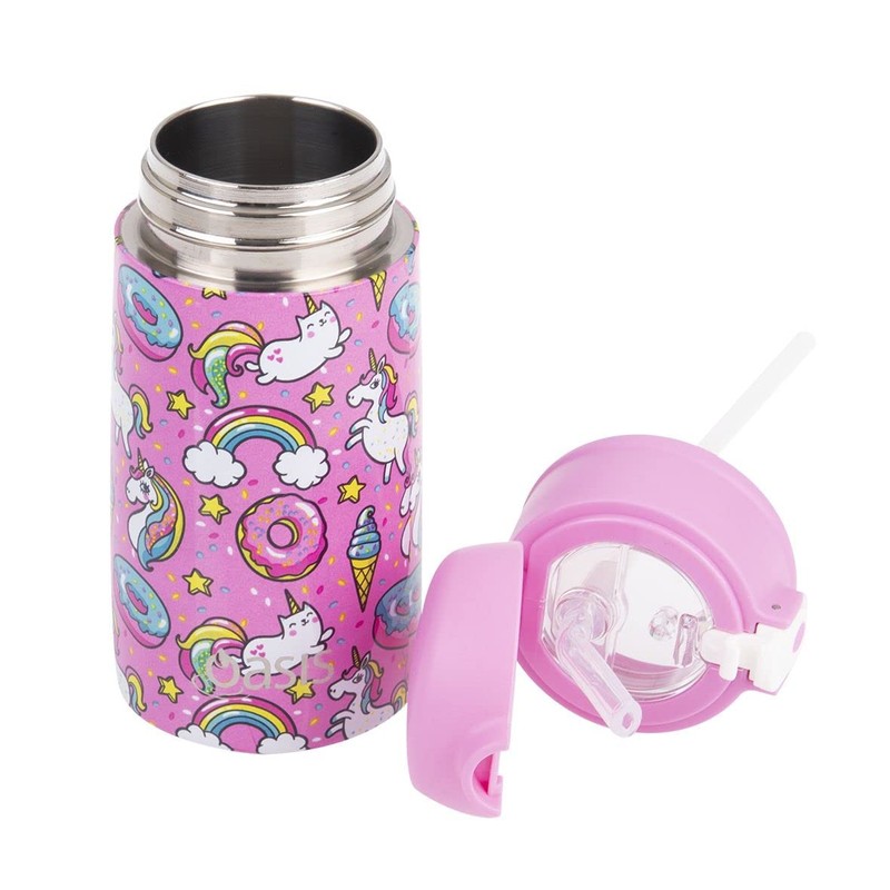 OASIS STAINLESS STEEL DOUBLE WALL INSULATED KID S DRINK BOTTLE