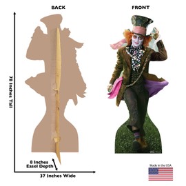 Cardboard People Mad Hatter Life Size Cardboard Cutout Standup - Disney's Alice in Wonderland (2010)