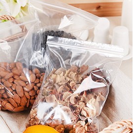 Mini small large zipper bag 25cm / 미니 소형 대형 지퍼백 25cm X 35cm (30장+3장) 투명 비닐 지퍼팩