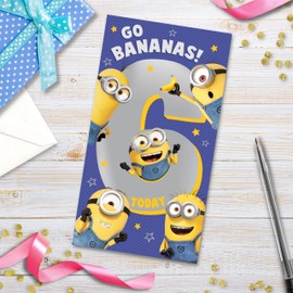 Despicable Me 2 Age 6 Birthday Card