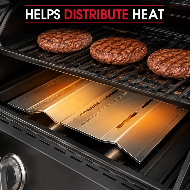 Universal Adjustable Grill Heat Plate Shield & Heat Tent for