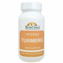 Organic Turmeric Root Powder and Peppercorn Capsules - 240