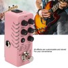 Digital Delay Pedal Metal Pink Guitar Looper Effect Pedals with