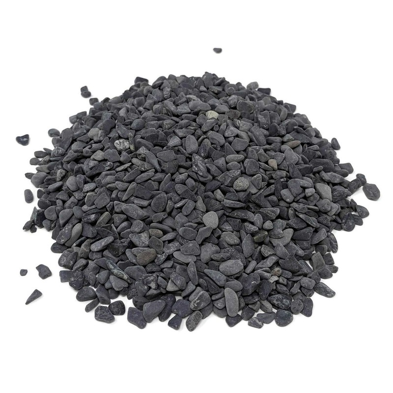 Midwest Hearth Natural Decorative Gray Bean Pebbles 1/5" Size (5-lb