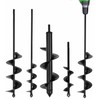 TCBWFY 4 Pack Garden Auger Spiral Drill Bits - 1.6"x9",