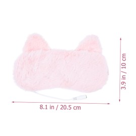 Vaguelly USB Heated Cartoon Eye Mask Soft Shading Eye Mask for Computer Use Lightweight and Comfortable Design