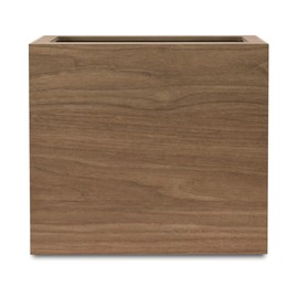 TATSU-CRAFT 401 Basque Magnetic, 1.6 gal (4.5 L), BW, Brown with Lid, Stylish, Slim, Tabletop, Square Type, Dust Box, Small, Magnetic Storage, Kitchen, Wall Hanging, Magnet, Thin, Floating