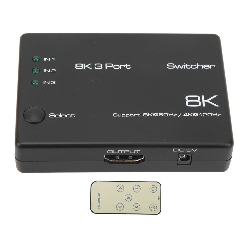 4K 120Hz 8K 60Hz 3 In 1 Out Ultra HD