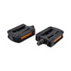 Resin Rubber Grip Pedal 9/16" Bicycle Cycle Bike Amber Reflectors