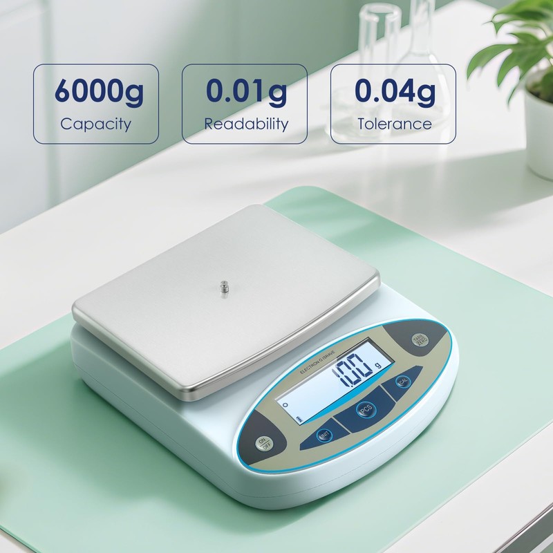 Antstone lab Scale 6000g x 0.01g Digital Gram Scale 0.01g