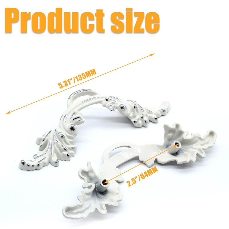Cionyce 6 Pcs Vintage Cabinet Handles - Shabby Chic Furniture
