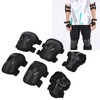 Roller Skate Protection Gear Set Adjustable Knee Elbow Pads Wrist