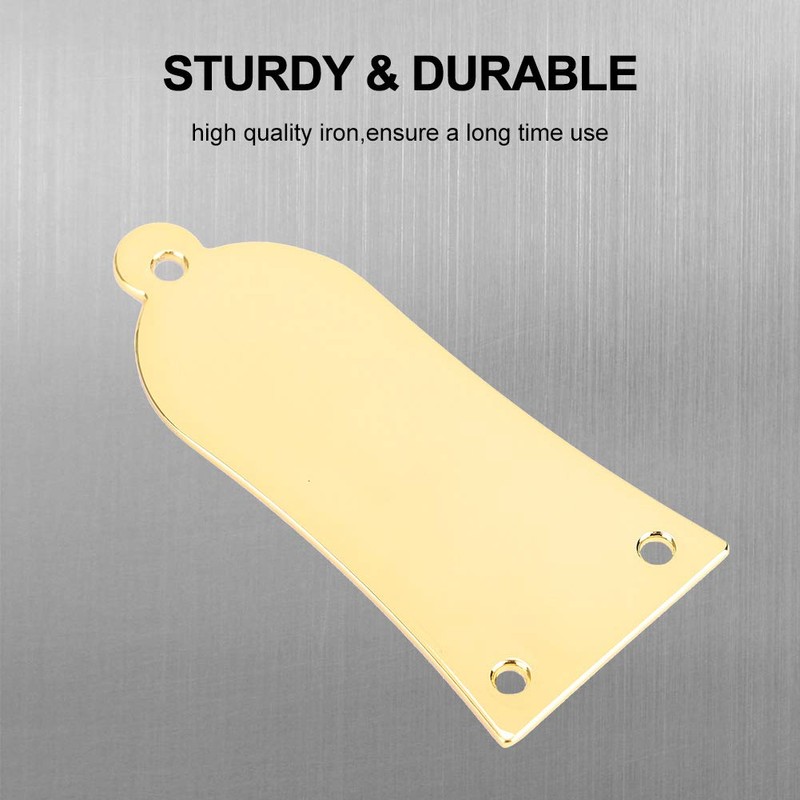 3-Hole Metal Truss Rod Cover Triangle Shape Gold Guitar Replacement