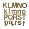 4" Block Font uppercase or lowercase chipboard alphabet [Choose case,