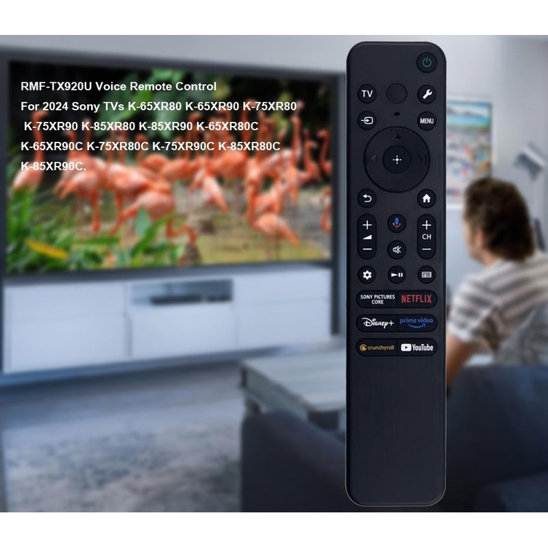 RMF-TX920U Voice Remote for Sony Smart TV Remote Replacement (Backlight)
