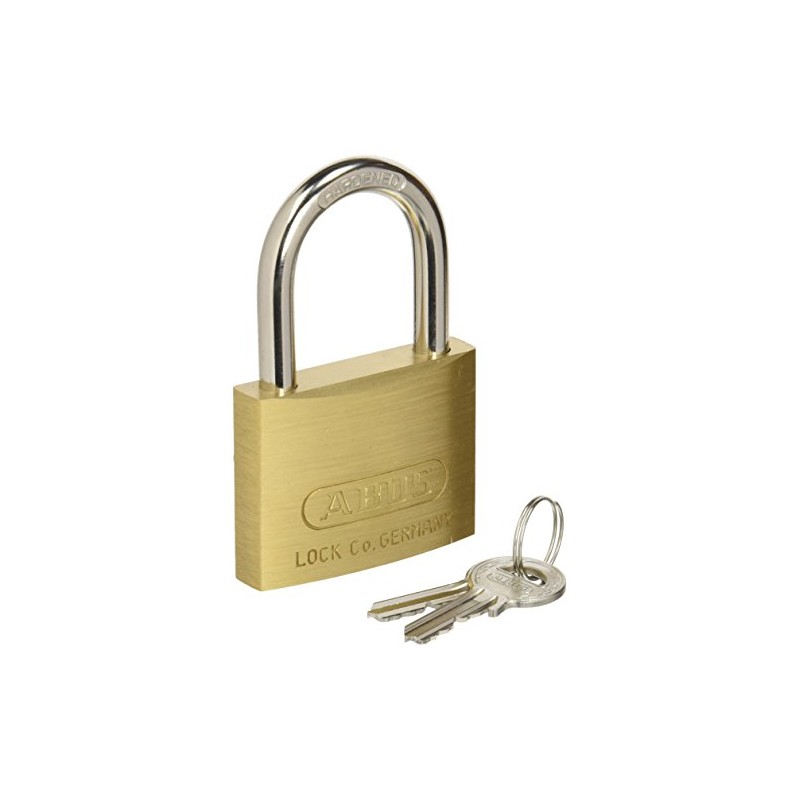 ABUS 35107 Brass Padlock with Keys 30mm Modern