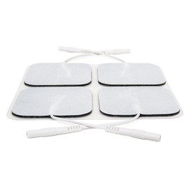 Reserv reserv 2" x 2" Premium Re-Usable Self Adhesive Electrode Pads for TENS/EMS Unit, Fabric Backed Pads with Premium Gel (Latex Free) (1/2 Pack (20 electrodes)