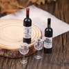Miniature Red Wine Set: 1/12 Scale Wine Box, Bottles &