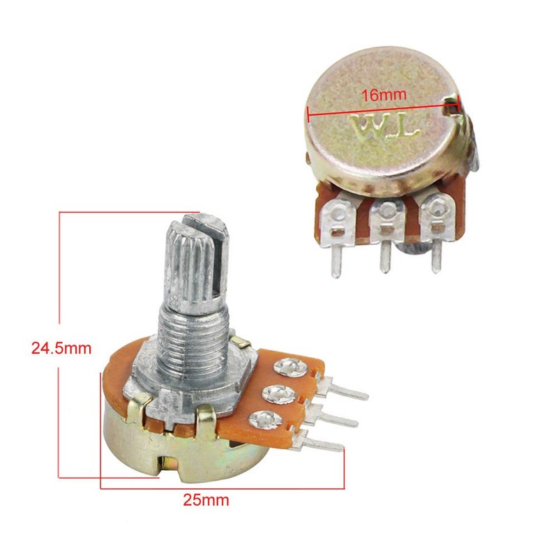 RUNCCI-YUN 10x potentiometer 500 k for Arduino Raspberry Pi and