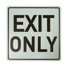 BTHUKO Traffic Sign, Legend "EXIT ONLY", 12" x 12" inch,