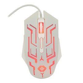 Mouse Gamer ALAMBRICO USB RGB VORTRED by Perfect Choice Blanco                                                                                        