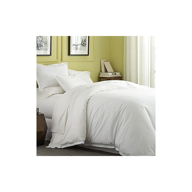 Hachette] DOUBLE SIZE WHITE 100% EGYPTIAN COTTON FITTED SHEET IN