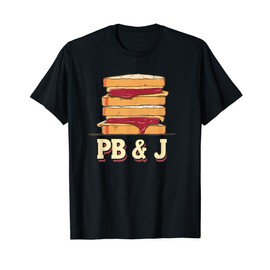 Pretty Presentation of PB&J Sandwiches for Lunches Lovers T-Shirt