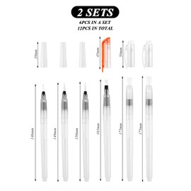 12 Pieces Of Water Storage Painting Brushes, Creative Watercolor Brushes, Painting Tools, Refil Watercolor Brushes