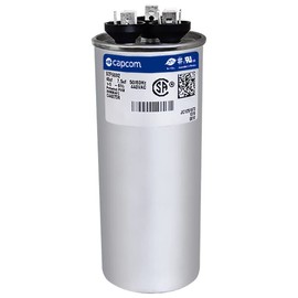 40/7.5 MFD uF 40+7.5 Dual Run Capacitor 440 vac Volts AC Motor # 97F9882 C44075R