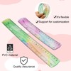 3 Pcs Ruler 30cm/20cm/15cm Folding, Colorful Ruler, Foldable Ruler Student