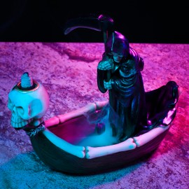 Puckator The Reaper Ferryman of Death Backflow Incense Burner - Home Zen Meditation Decor Accessories - Incense Waterfall Cone Burner - Spiritual Feng Shui Gothic Goth Relaxation Gifts Gift Ornaments