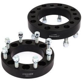 SCITOO 2Pcs 8x6.5 to 8x180 Wheel Adapters 1.5 inch Thread Pitch 14x1.5 Hub Bore 130mm 8 Lug Wheel Spacers Fit for Suburban 2500 Express 2500 Silverado 3500 HD Silverado 2500 HD Silverado 3500