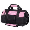 FASTPRO 14-Inch Pink Tool Bag for Women, Zip-top Wide Mouth