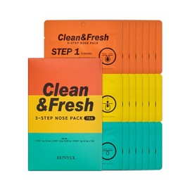 Eunyul Clean & Fresh 3-Step Nose Pack 7-Pack Set / Sebum Removal, Pore Care, Blackhead Removal / 은율 클린앤프레쉬 3단 코팩 7매 세트/피지제거 모공관리 블랙헤드 제거