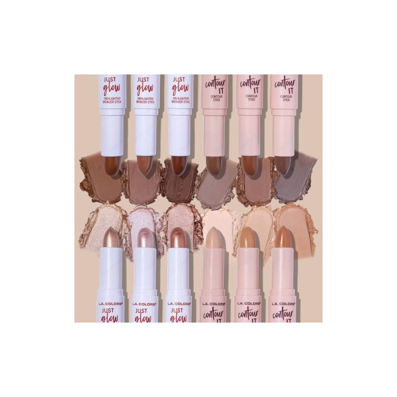 L.A. COLORS Contour It Stick - Doble cara, justo/ligero CCS597