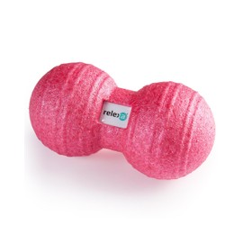 Relexa Twinball 8 cm – Ideal for Massage for Back Pain and as a Supplement to Fitness Training – Comfortable Material & Recyclable – Pink