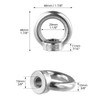 QWORK® 6 Pcs Ring Nuts M12 304 Stainless Steel Ring