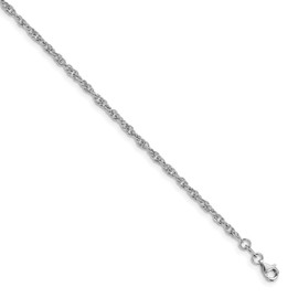 Sonia Jewels Real 925 Sterling Silver Unique Foot Chain Ankle Bracelet Anklet - with Secure Lobster Lock Clasp 10.5" (Width = 3mm)