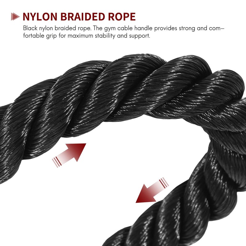 POOSR Heavy Duty Tricep Pull Down Rope 36 Inches with