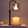 Candle Warmer Lamp with Timer Dimmer, with 2 Bulbs,Adjustable Height,