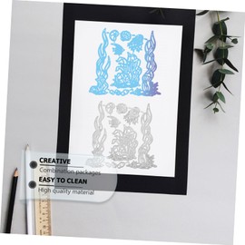 VILLFUL 1 Set Chic Sea Creatures Cutting Dies Carbon Steel Stencils for DIY Crafts Embossing Die for Cards Photo Albums Unique Seaweed Theme Designs for Scrapbooking Creative Projects