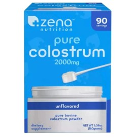 Zenanutrition Zena Nutrition Pure Colostrum, 2000 mg, 90 servings, EXP 11/2027