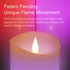 Softflame Flameless Multi Color Flickering Moving Flame 3"x 7" Pillar