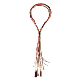 JAVARNV Long Necklaces for Women Boho Necklaces Turquoise Pendant Necklace Western Necklace Bohemian Beaded Necklace Leather Necklace Western Boho Jewelry Gifts